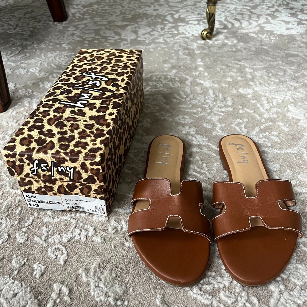 Tuckernuck Exclusive Cognac Leather Alibi Sandals